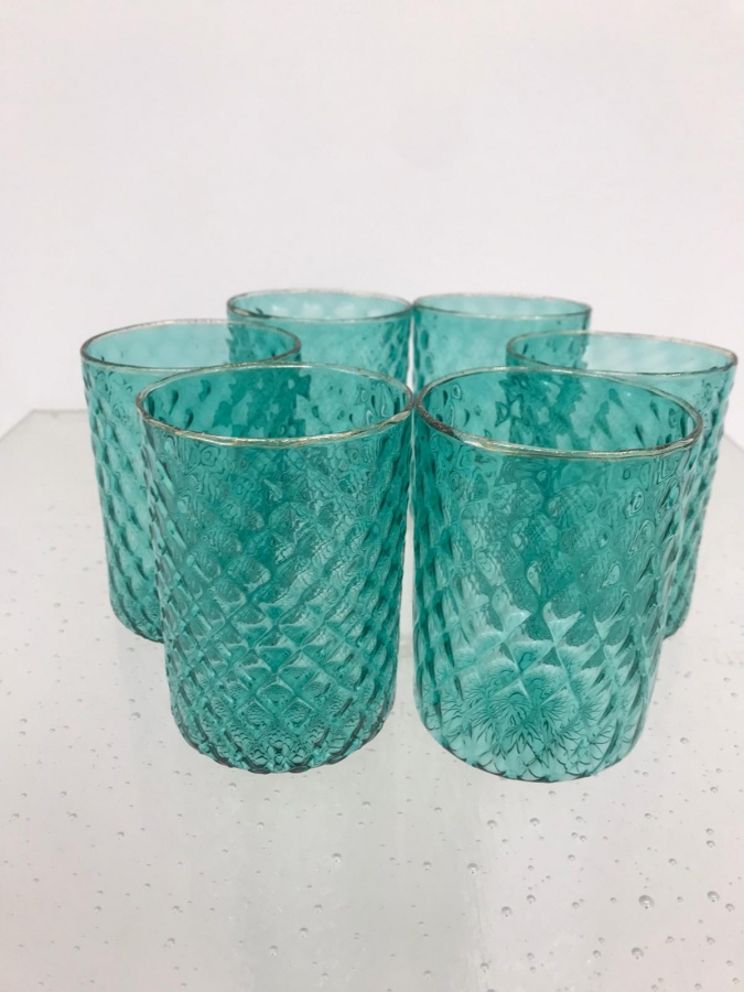Set bicchieri Eleganza verde marino