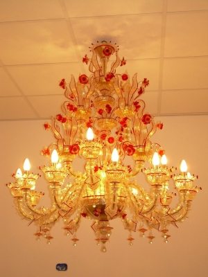 Eastern gold chandelier